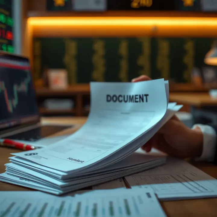 Verification documents uploaded for account confirmation