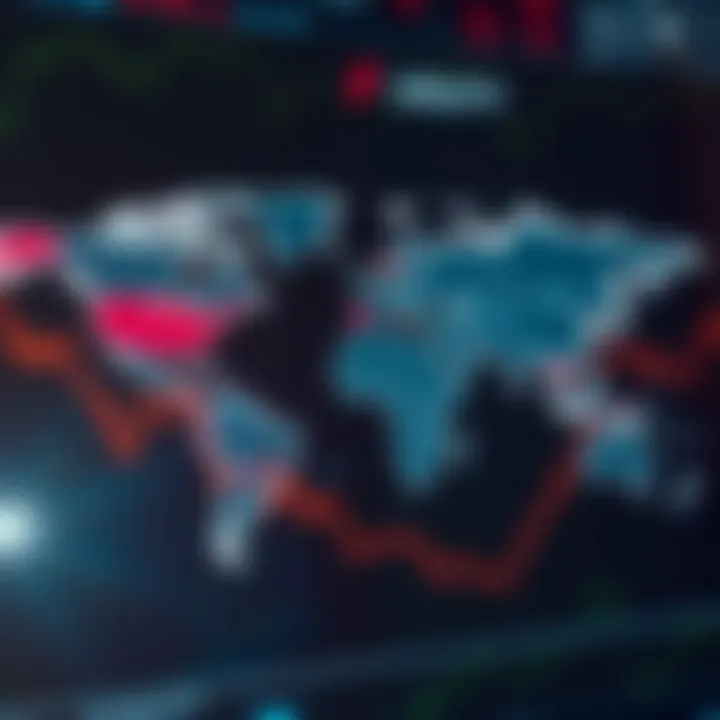World map highlighting Tokyo, New York, and Johannesburg to illustrate major forex trading sessions and their overlaps