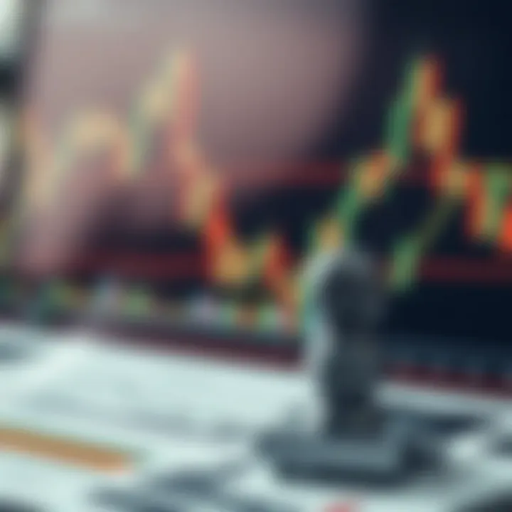 Illustration of financial chart with risk management indicators for traders