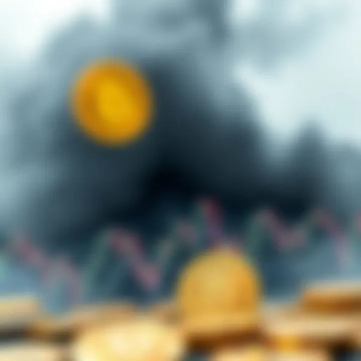 Illustration of global events impacting Bitcoin price volatility