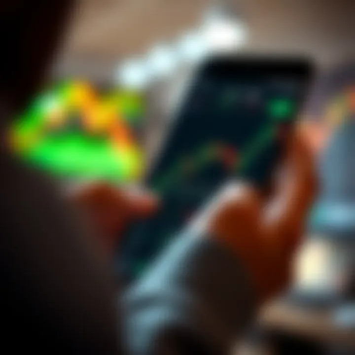 Trading Boom and Crash Indices on Android for South African Traders User interface of a financial trading application displaying boom and crash indices for South African market