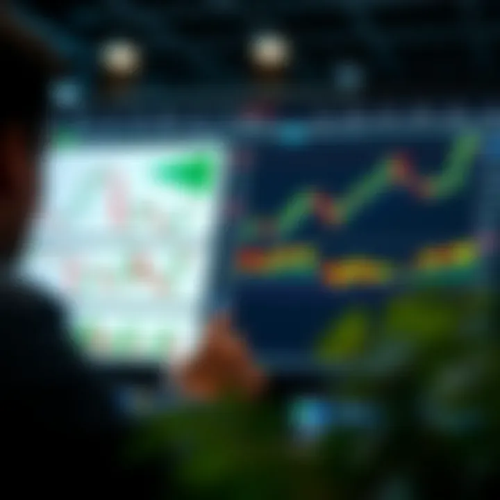 Illustration depicting various trading strategies and charts used in smart trading