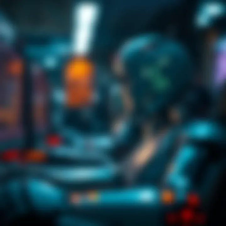 Conceptual graphic depicting the impact and ethical considerations of automated financial bots in South Africa