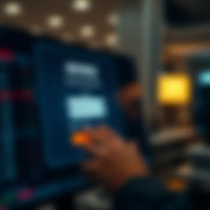 User entering login credentials on Exness Personal Area interface