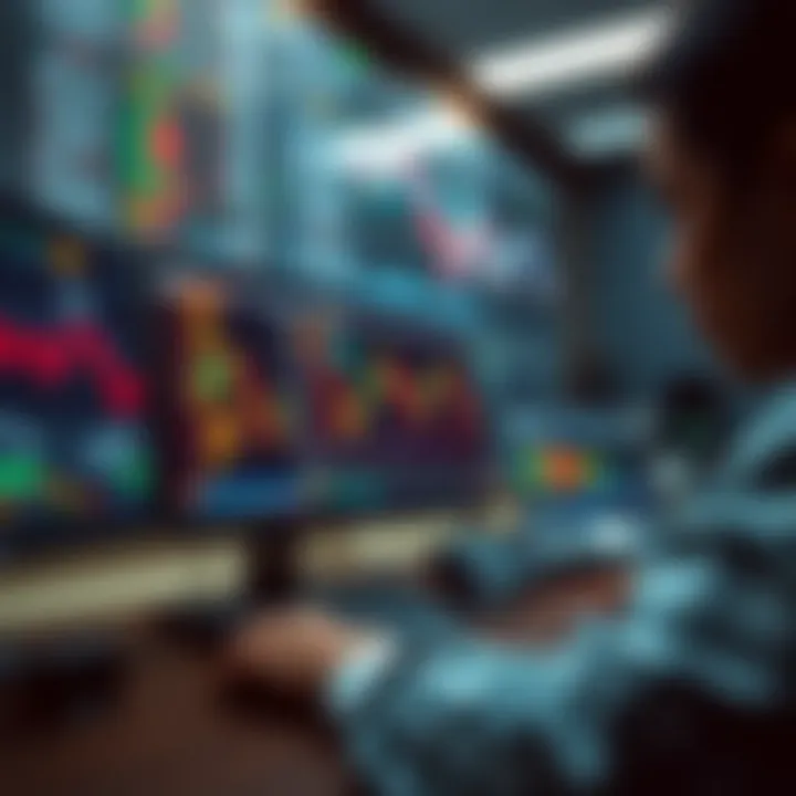 Coding environment showing algorithm development for financial market analysis
