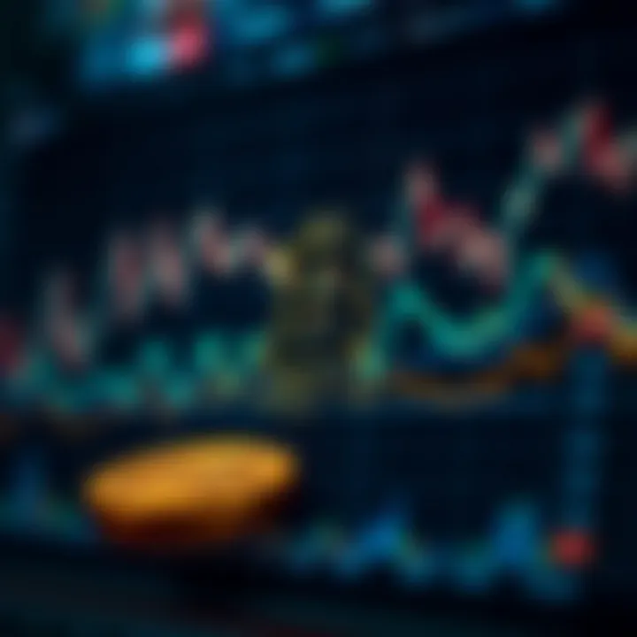 Abstract digital graph illustrating Bitcoin investment trends and challenges faced by South African investors