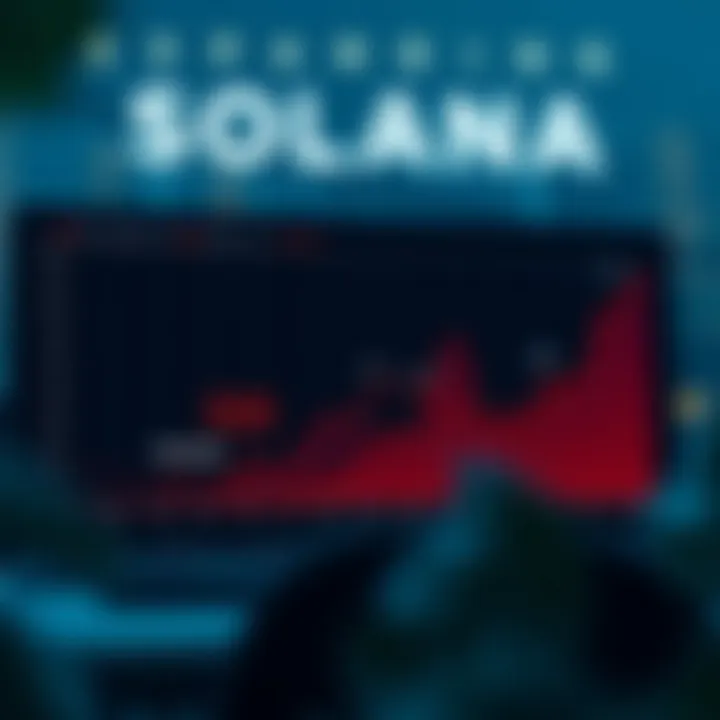 Graph depicting growth of Solana ecosystem with diverse blockchain applications and partnerships