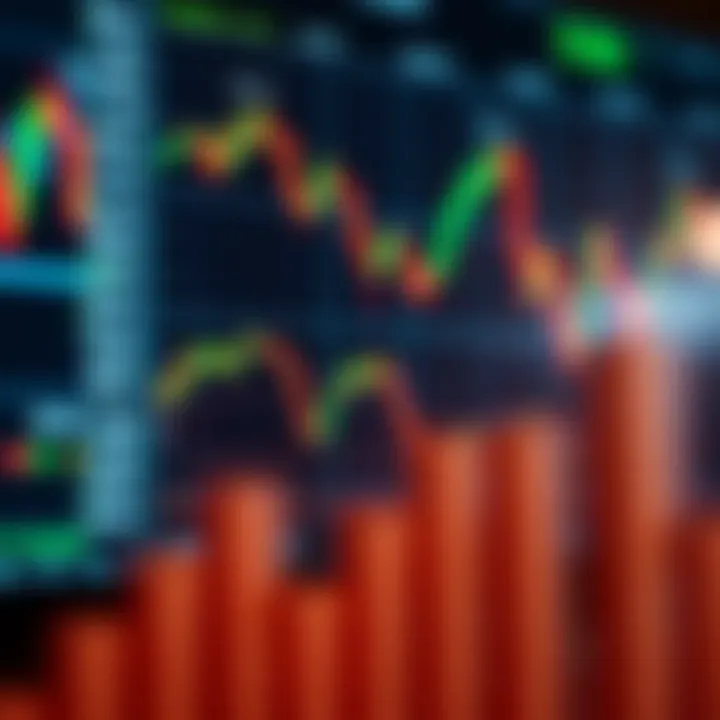 Analyzing Trading Data and Market Impact in South Africa's Forex Scene Financial graphs and trading data with symbols representing the South African forex market