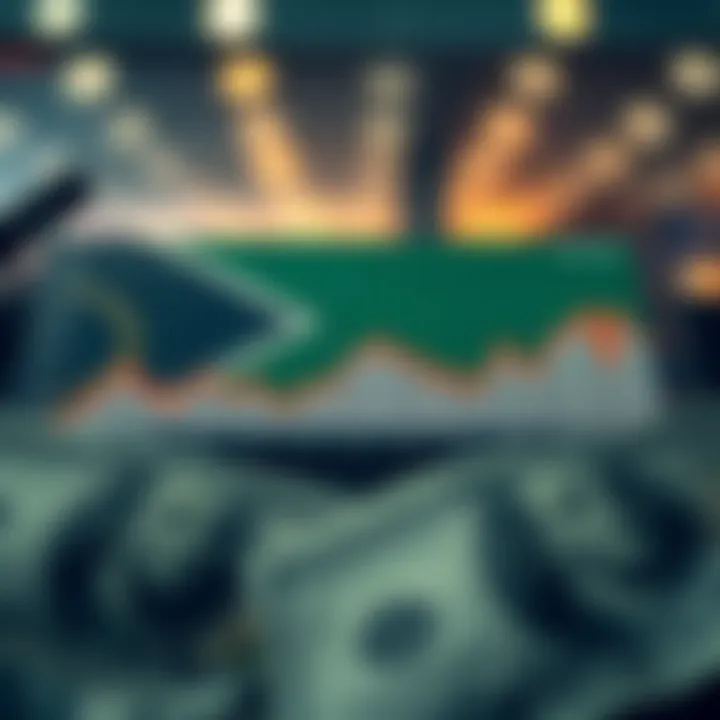 Graph showing weekly changes in the South African rand to US dollar exchange rate