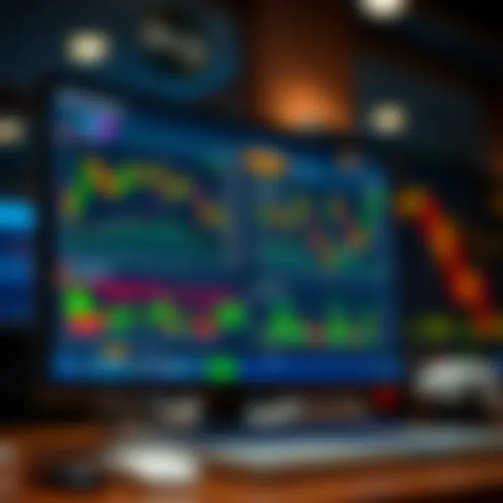 Screenshot of RCG Markets trading platform displaying various financial instruments and real-time charts