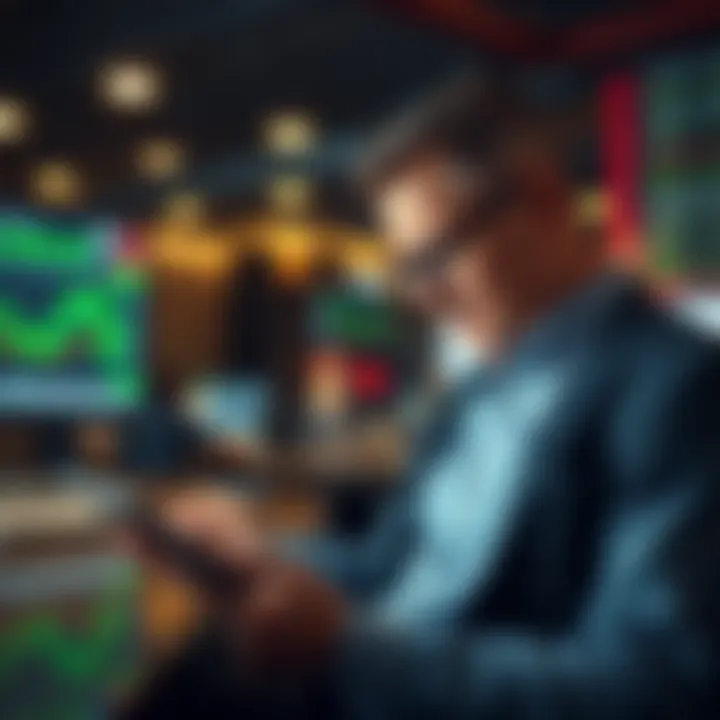 Ref Wayne analyzing financial data on a digital tablet