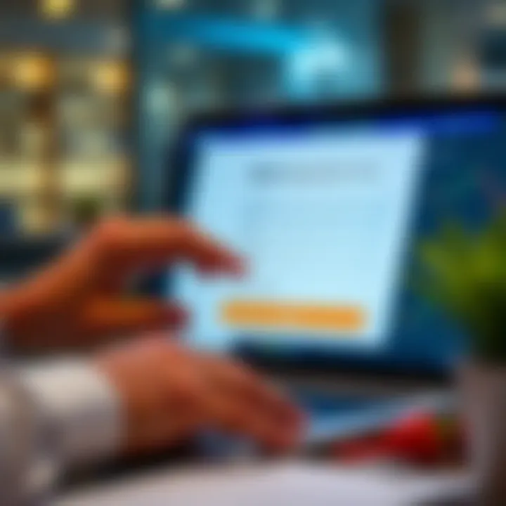 User completing registration form on Deriv platform