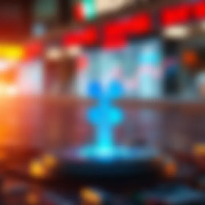 Blockchain Technology and Ripple Price Insights Digital illustration depicting blockchain technology and its impact on Ripple's price movements