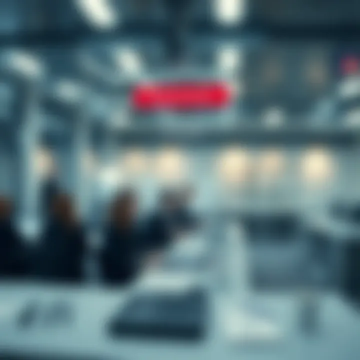 Conceptual diagram showing educational growth and market strategy development