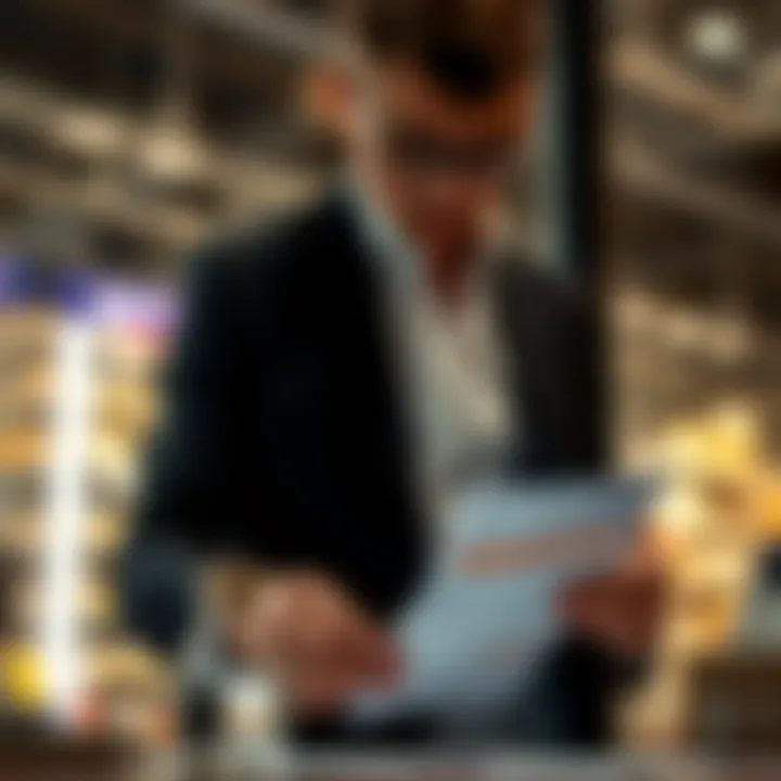 Businessperson reviewing a payment invoice with highlighted short payment discrepancy