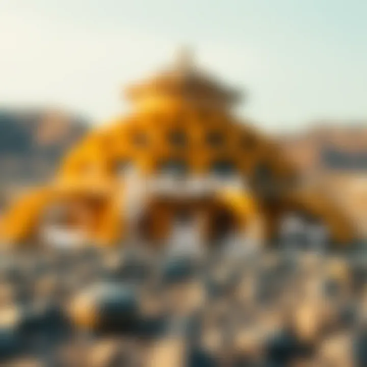 Visual representation of factors influencing Solana's market value with icons for technology, economy, and market trends