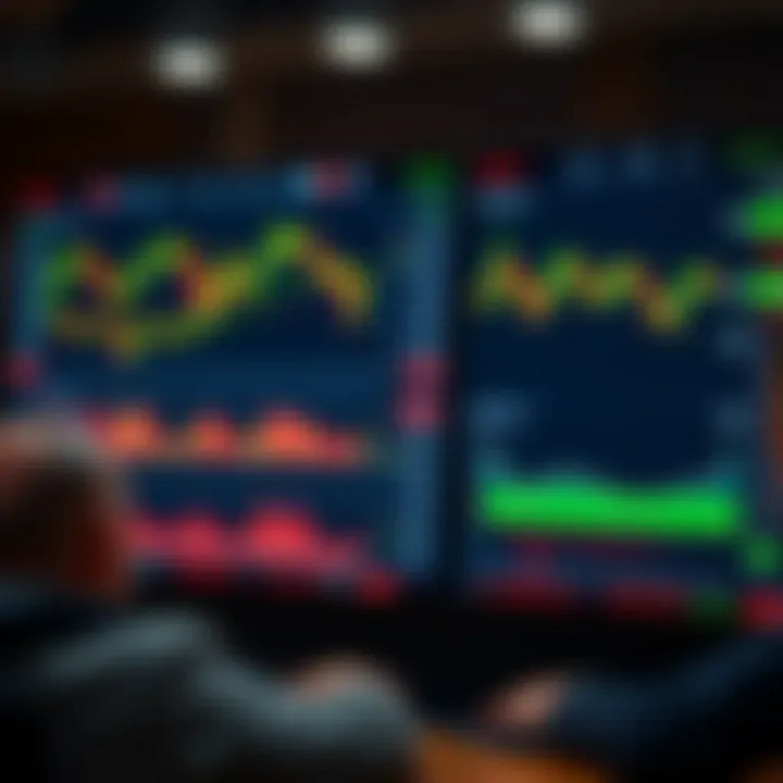 Detailed sports betting analysis charts and statistics on a digital screen