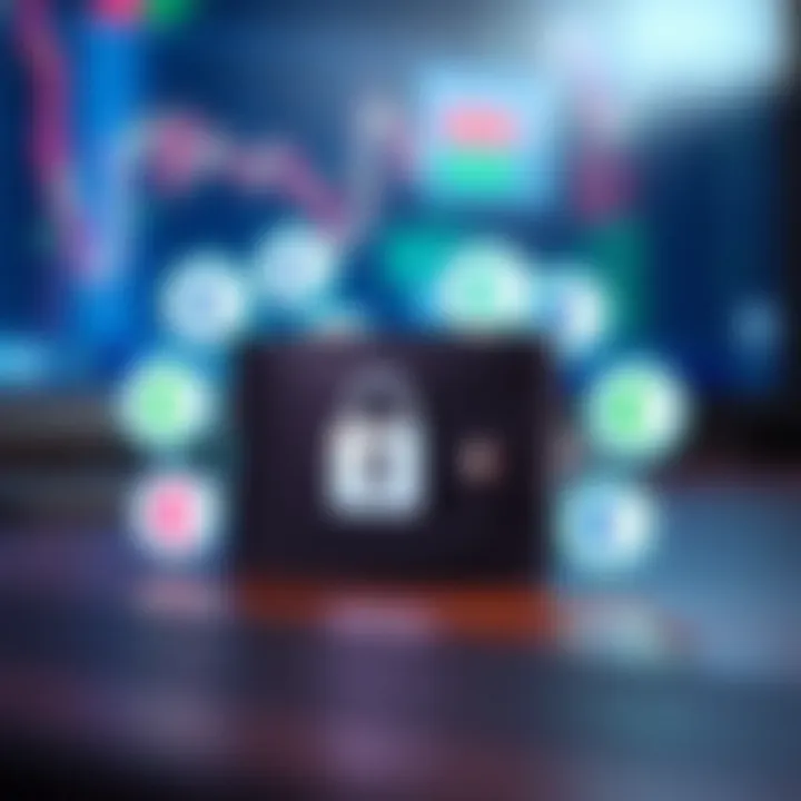 Illustration showing various currency symbols around a secure digital wallet representing withdrawal limits