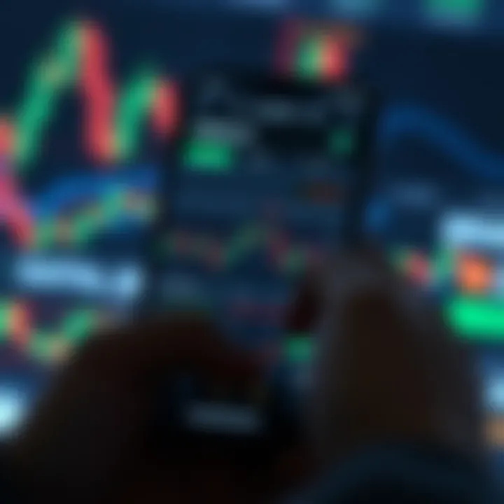 Visualizing Forex Signal Alerts on Mobile for Real-Time Trading Chart displaying forex trends and signal alerts on a mobile device screen