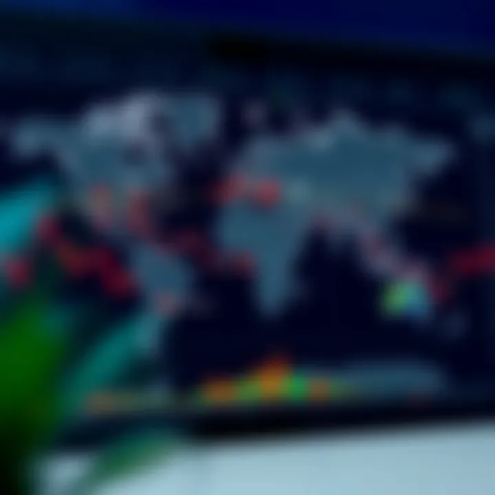 World map highlighting major financial centers with their trading session times converted to South African Standard Time