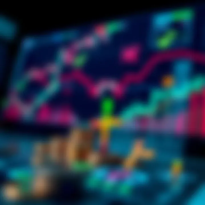 Financial Growth and Opportunities in Forex Trading Conceptual illustration of a financial growth chart with currency symbols and digital elements