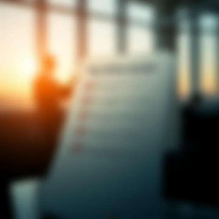 Checklist Highlighting Key Factors for Choosing an Online Broker Graphic of a checklist with financial icons symbolizing key factors for selecting an online broker in South Africa