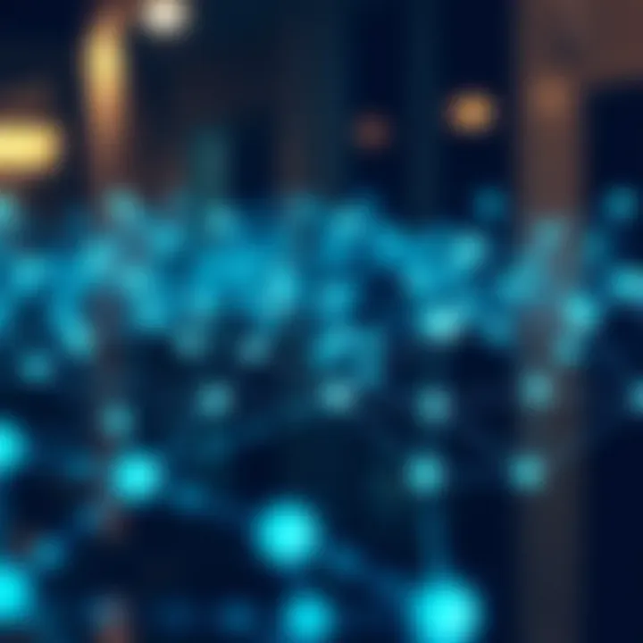 Digital network illustrating direct connections between users for asset exchange