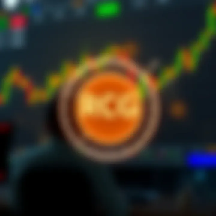 Illustration showing the concept of a raw trading account with charts and currency symbols