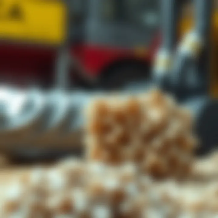 Detailed visual representation of RCG Raw material structure and its industrial applications