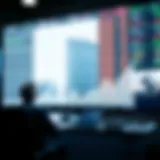 Graph showing retail trading volume fluctuations over time in financial markets