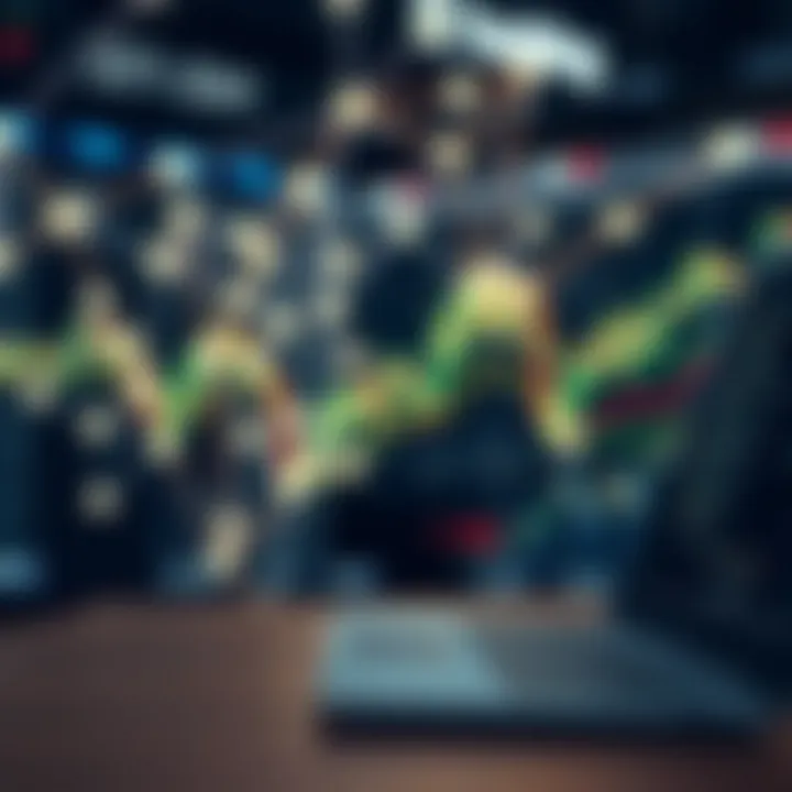 Technology-Driven Market Strategies in Modern Trading Conceptual representation of technology-driven market strategies with interconnected nodes and charts