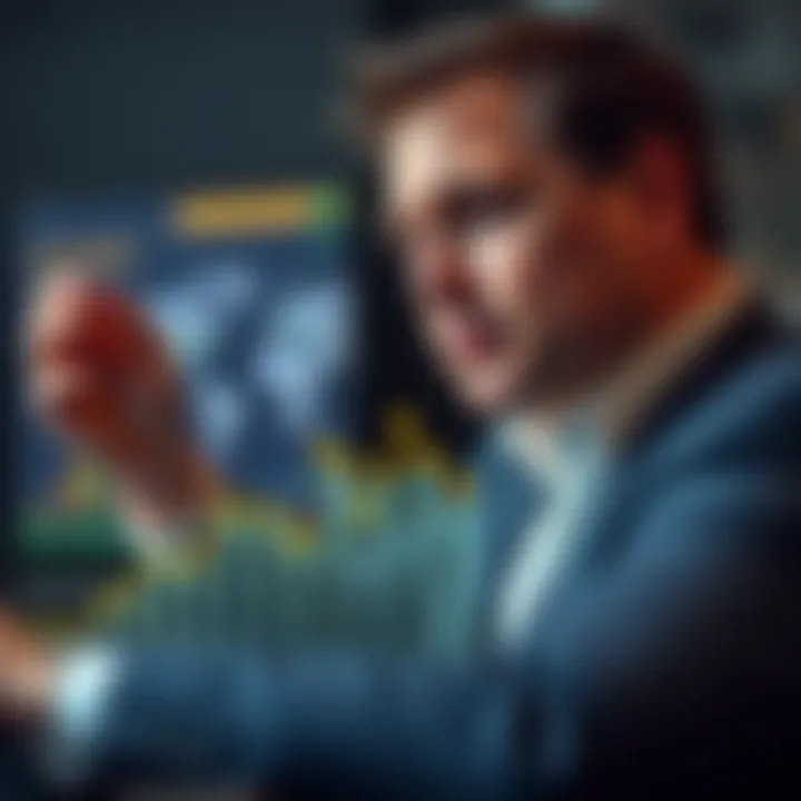 Graph depicting financial growth and career milestones related to Steve Mauro's achievements in the betting industry