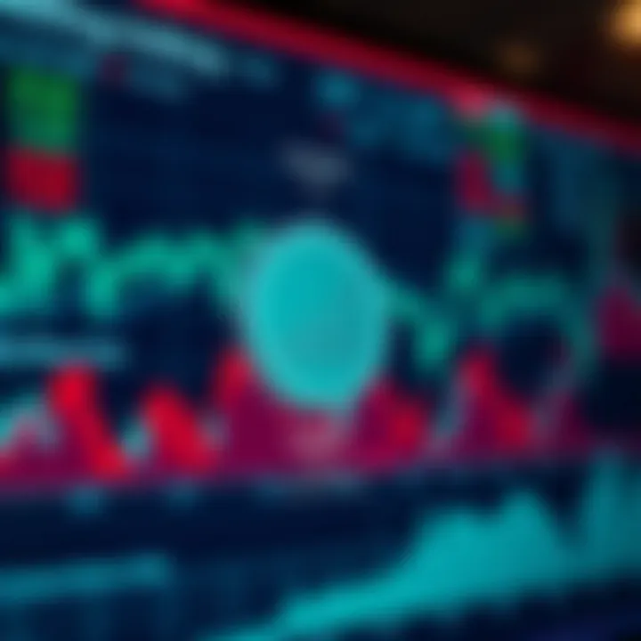 Diagram illustrating the concept of synthetic indices with financial charts and market trends