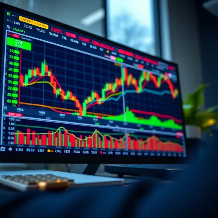 Screenshot of a user-friendly CFD trading platform interface showing charts and market data