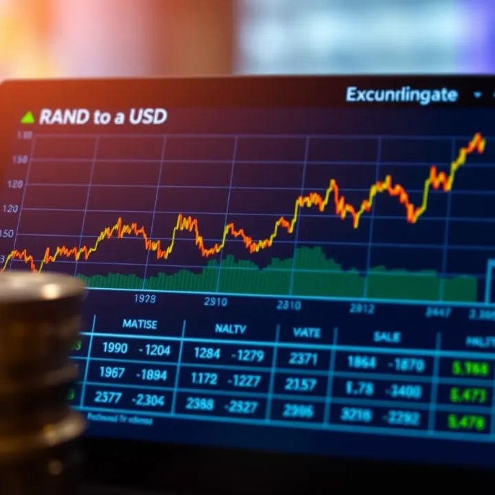 Comparison of Current and Past Rand to USD Exchange Rate Movements Chart comparing current exchange rate fluctuations with previous periods in South Africa