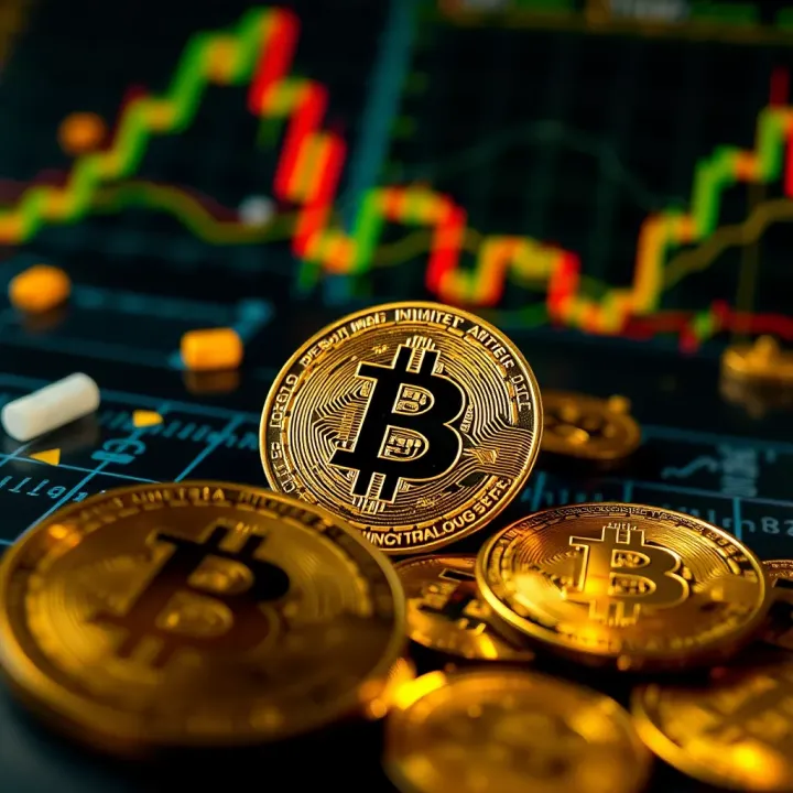 The Influence of Blockchain and Cryptocurrency in Modern Finance Illustration of cryptocurrency symbols and digital ledger elements symbolizing blockchain technology's impact