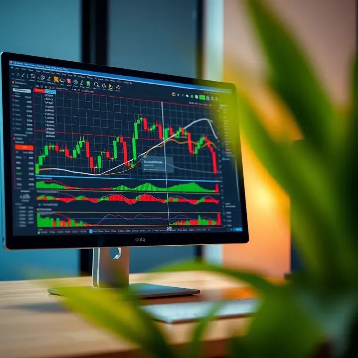 cTrader platform user interface showing trading charts and tools on a desktop screen