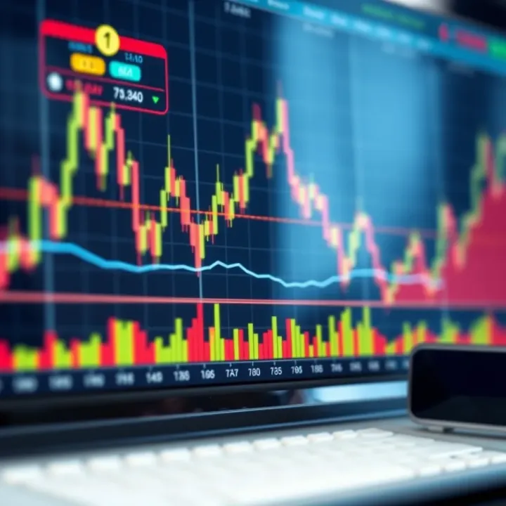 Forex Market Trends and Risk Management Strategies Graph showing Forex market trends with risk management indicators