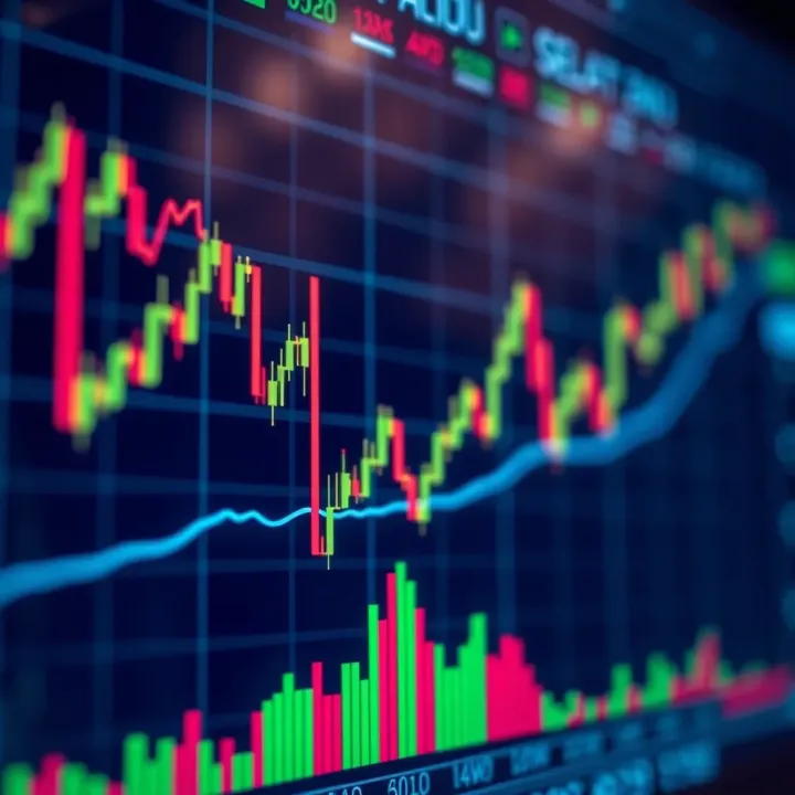 Graph showing technical indicators analysis on synthetic indices chart