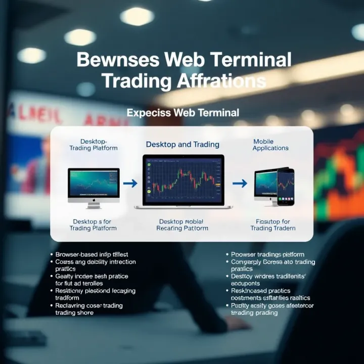 Diagram comparing browser-based trading platform with desktop and mobile applications