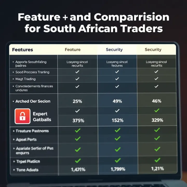 Feature and Security Comparison of Expert Option for South African Traders Comparison chart highlighting features and security aspects of Expert Option for South African traders