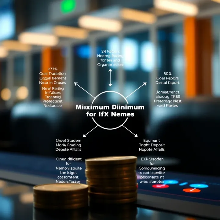 Graphic depicting factors influencing minimum deposit requirements for trading platforms in South Africa