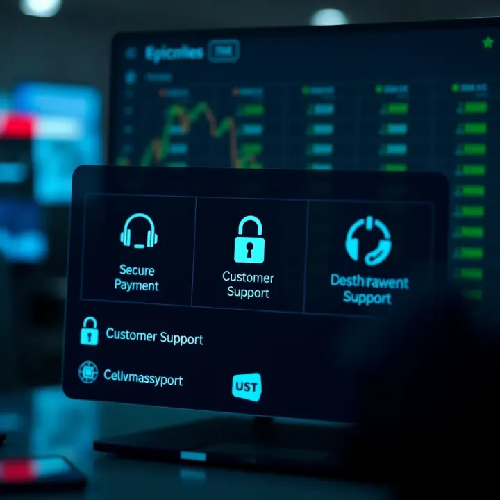 Secure Payments and Customer Support for South African FBK Markets Users Secure payment options and customer support icons representing safety and assistance in local trading