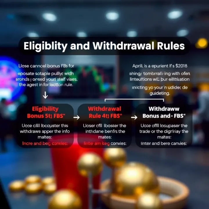 Diagram outlining the eligibility and withdrawal guidelines for a financial bonus offer