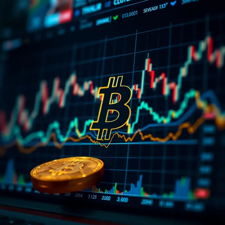 Bitcoin Investment Trends and Challenges in South Africa Abstract digital graph illustrating Bitcoin investment trends and challenges faced by South African investors