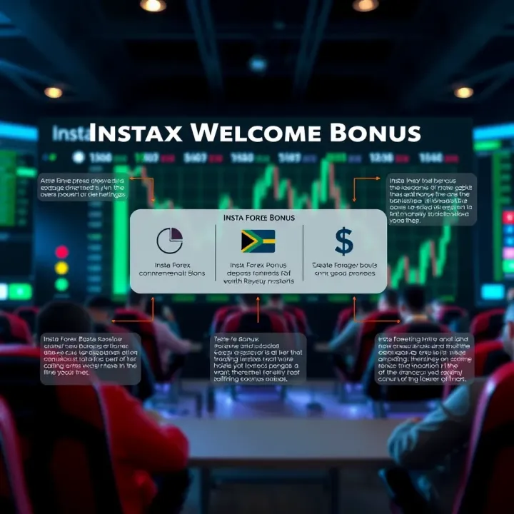 Diagram illustrating how the Insta Forex welcome bonus can boost trading capital for South African traders