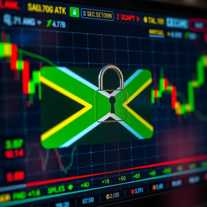 Secure login interface on a binary trading platform with South African flag icon