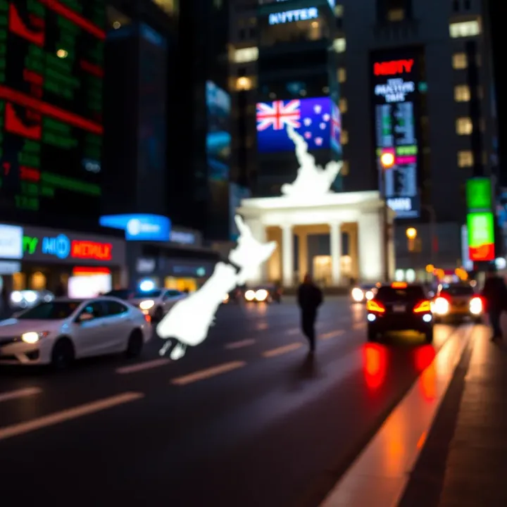 Impact of Central Bank Policies and Geopolitical Factors on NZDUSD Illustration of central bank policies and geopolitical influences affecting NZDUSD market movements