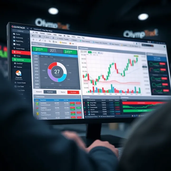OlympTrade Trading Platform Interface Overview Overview of OlympTrade trading platform interface showing charts and asset options