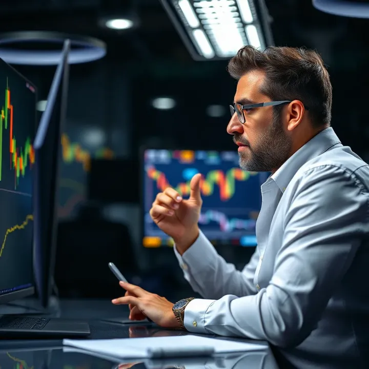 Ran Neuner discussing cryptocurrency trends on financial news broadcast